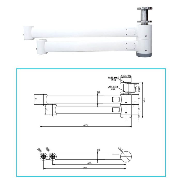 Ceiling-Mounted Lamp Support Arm 1