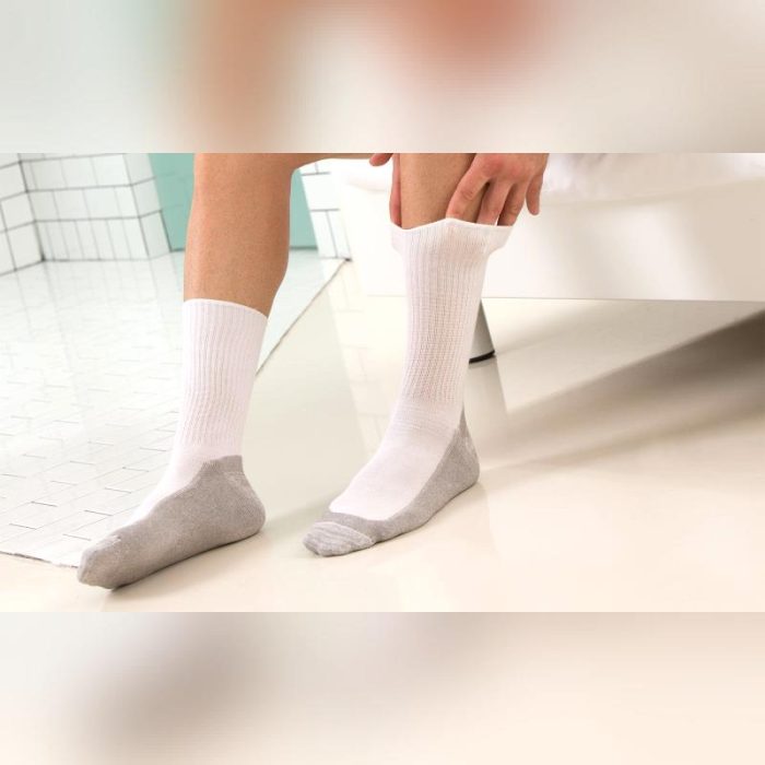 Cotton Yarn Diabetic Socks