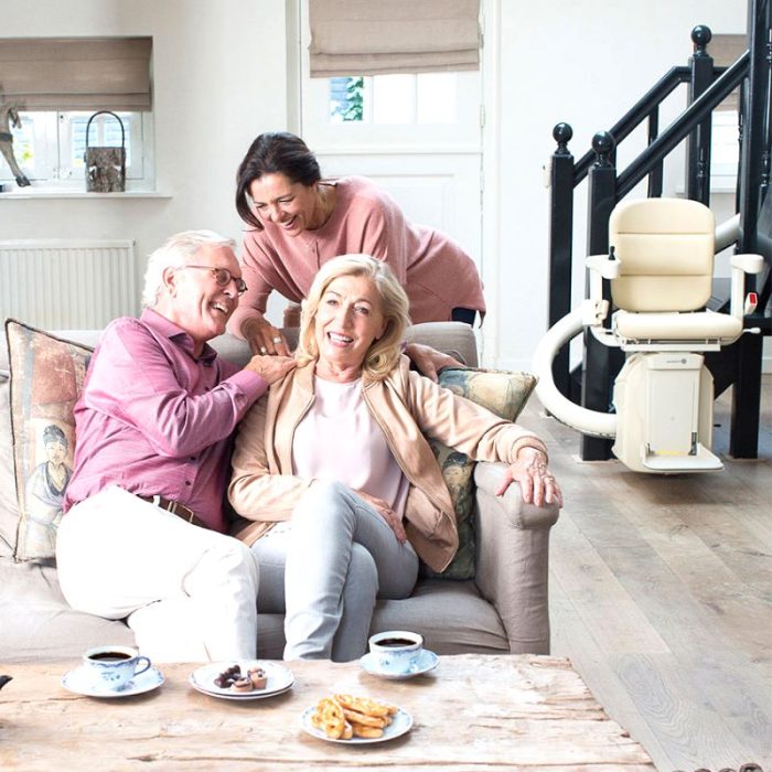 Durable Curved Staircase Stairlift Sale or Rent Near Me Goldstar