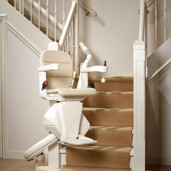 Durable Curved Staircase Stairlift Sale or Rent Near Me Goldstar