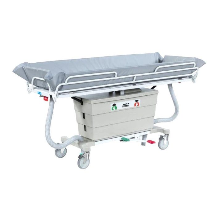 Height-Adjustable Shower Trolley