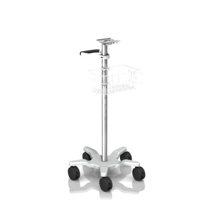 Monitor Support Pole On Casters